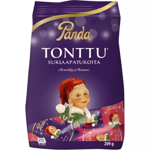 Panda Tonttu suklaapatukkapussi 209g