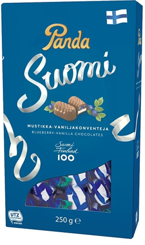 Panda Mustikka täytekonvehti 250g