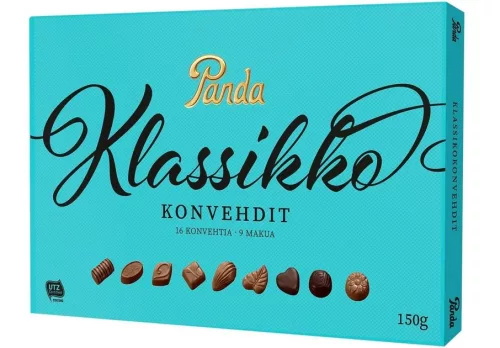 Panda Klassikkokonvehdit Rasia 150g