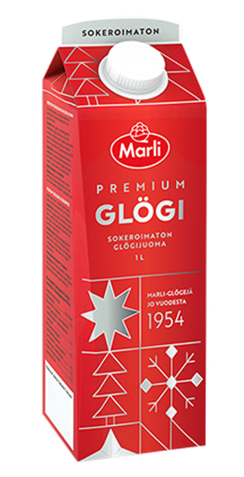 Marli premium glögijuoma 0% 1l sokeroimaton
