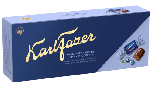 Karl Fazer Maitosuklaakeksit mustikoilla ja tryffeleillä 250g