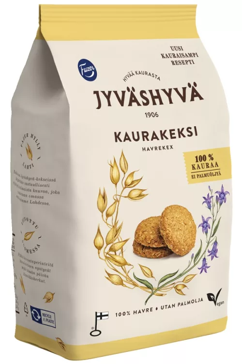 Fazer Jyväshyvä Kaurakeksi 100% kauraa 350g