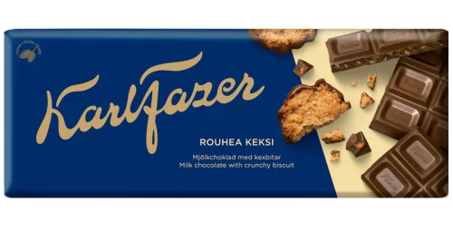 Karl Fazer Rouhea Keksi maitosuklaalevy 180g