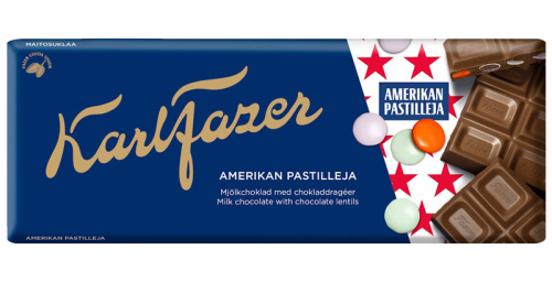 Fazer Amerikan pastilleja suklaa levy 180g