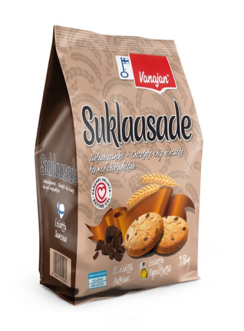 Vanajan Suklaasade suklaahippukeksi 350g