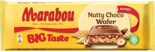 Marabou Big Taste Nutty Choco Wafer suklaalevy 270g