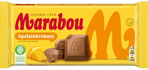 Marabou Apelsinkrokant 200g