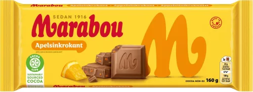 Marabou Apelsinkrokant Suklaalevy 160g