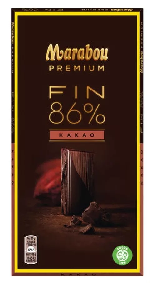 Marabou Premium Tumma 86% 100g