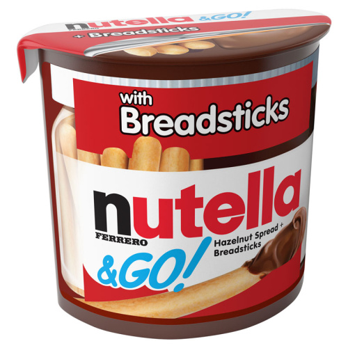 Nutella & GO Hasselpähkinä-kaakaolevite leipätikuill 52g