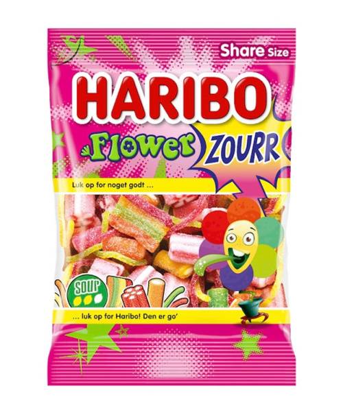 Haribo Flowerzourr kirpeä viinikumi 250g