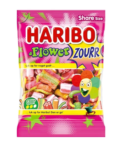 Haribo Flowerzourr kirpeä viinikumi 250g