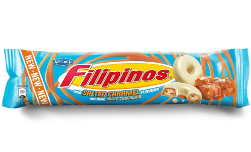 Filipinos keksi Suolattu karamelli ja valkosuklaalla 128g