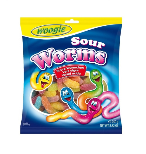 Woogie Kirpeät Karkkimadot 250g