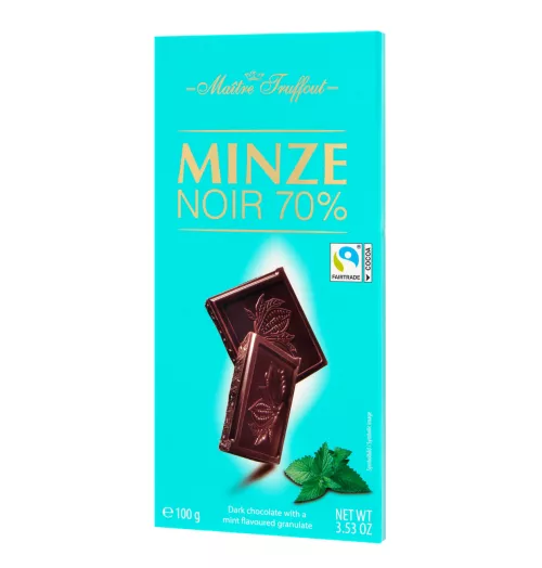 M.T Tumma suklaa 70% minttu 100g