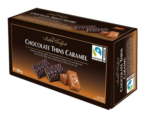 M.T Chocolate Thins Caramel & Salt 200g