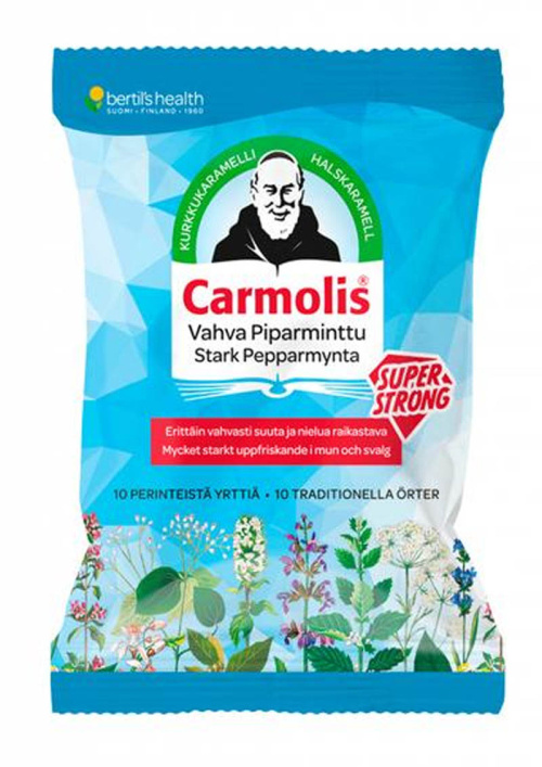 Carmolis vahva piparminttupussi 75g