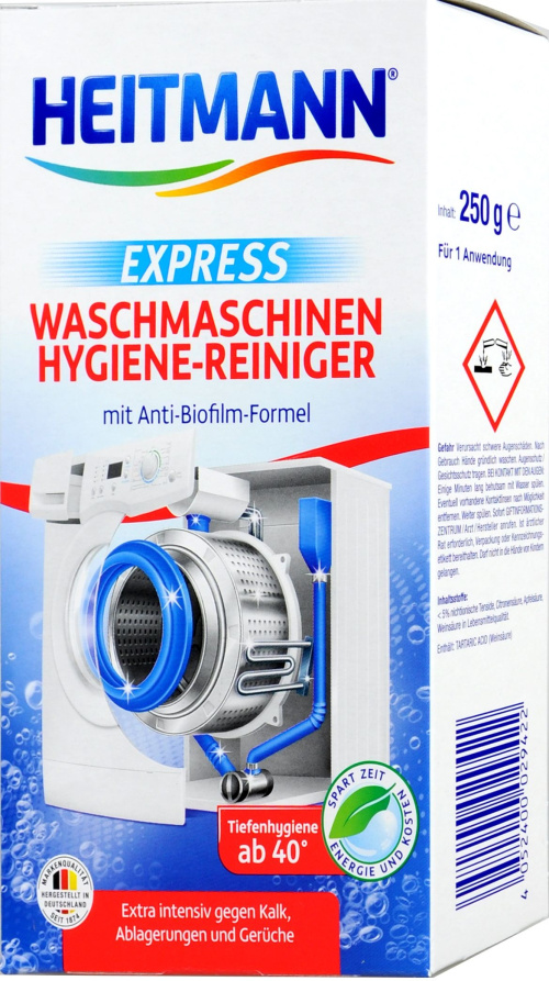Heitmann Express Hygieeninen pesukoneen puhdistusaine, 250 g 