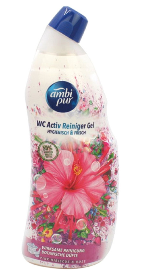 Ambi Pur wc-puhdistusgeeli Pink Hibiscus 750ml