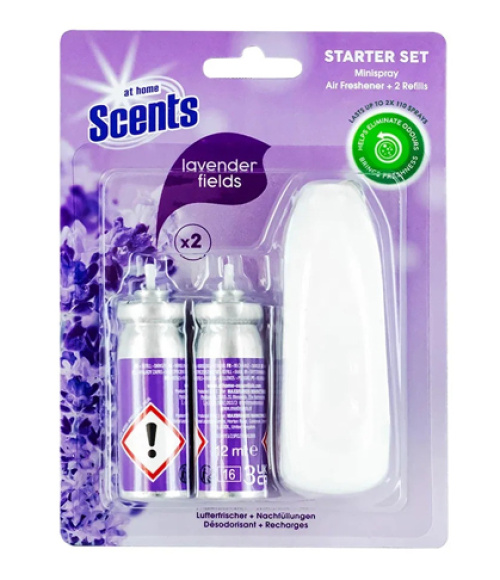 At Home Scent Spray + 2kpl Cherry Lavender täyttöpakkauksia 2X12ml