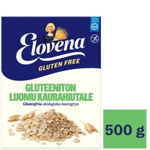 Elovena Glutee Luomu kaurahiutale 500g