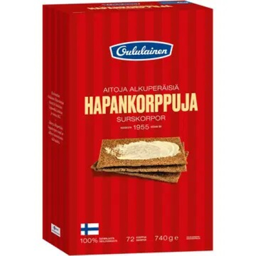 Oululainen hapankorppu Leipä 740g