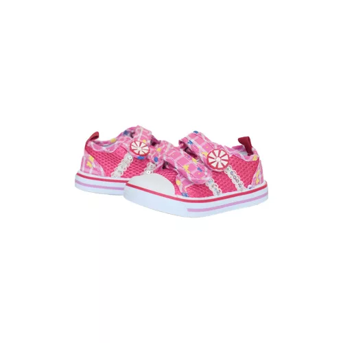 L.kengät pink.valk.kärki kukka 19-30