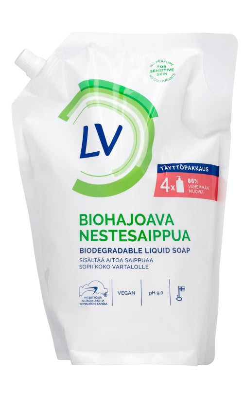 LV biohajoava nestesaippua 1,2l