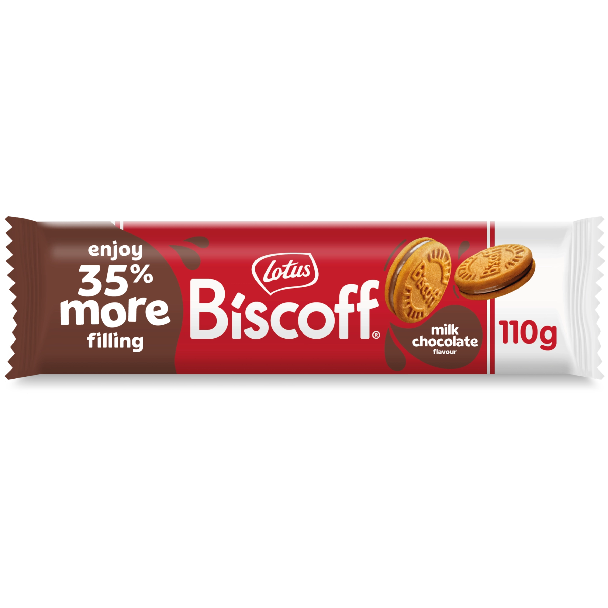 Lotus Biscoff Maitosuklaa täytekeksi 110g