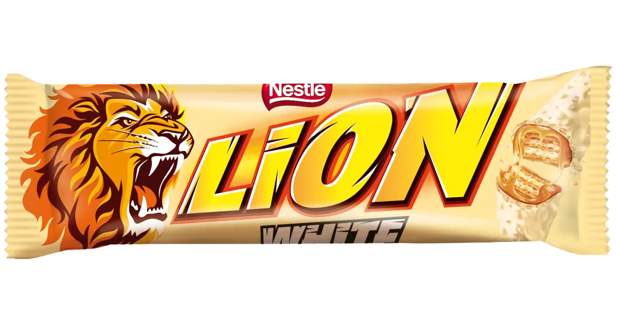 Nestlé Lion 42g White vohvelipatukka
