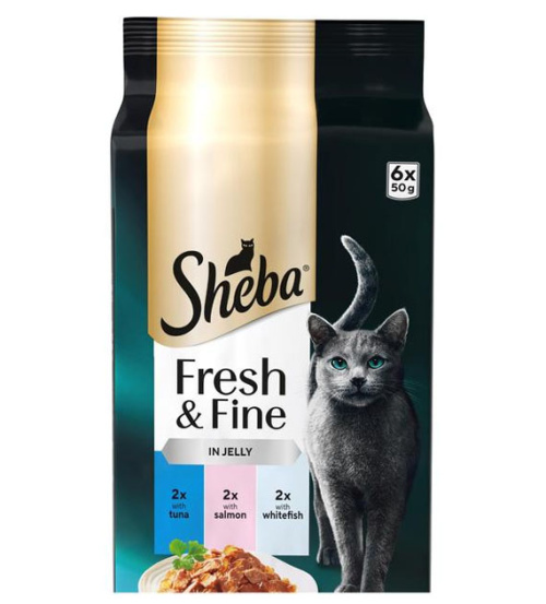 Sheba Fresh&Fine kalalajitelma hyytelössä MSC 6x50g