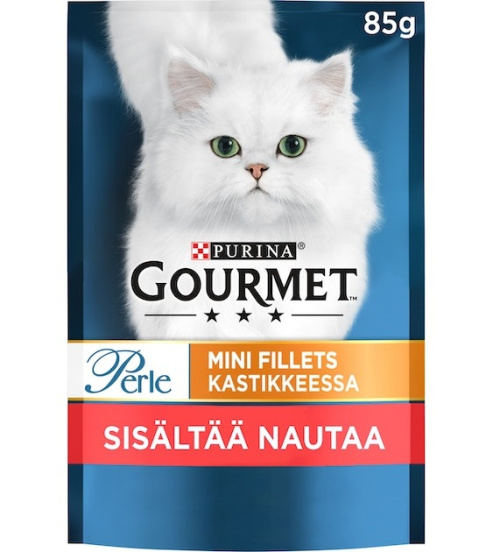 Gourmet Perle Nautaa Mini Filets kastikkeessa kissanruoka 85g