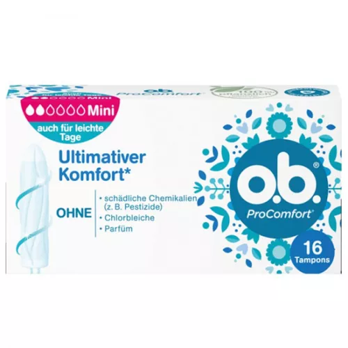 O.B. Tamponit ProComfort Mini 16 kpl