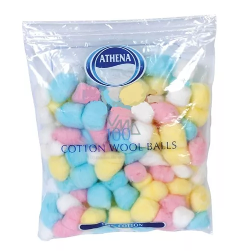 Ahtena Puuvillapallot Mix Väri 100 palloa 100 palloa