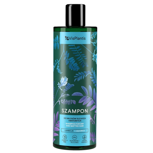 Vis Plantis Shampoo kuiville ja mattapintaisille hiuksille Lakritsi 400ml 