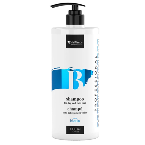 Vis Plantis Professional Shampoo kuiville ja ohuille hiuksille biotiinilla 1000ml 