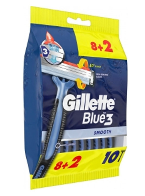 Gillette 8+2kpl Blue3 Smooth varsiterä