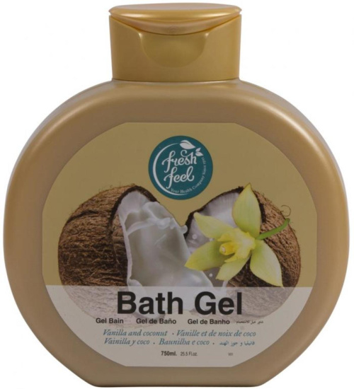 Fresh Feel Bath Gel Vanilja&Coconut 750m