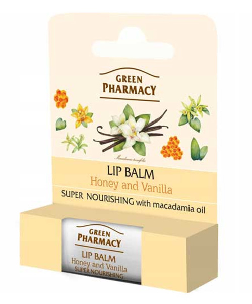 Green Pharmacy Hunaja ja vanilja SPF 10 huulirasva 3,6 g 