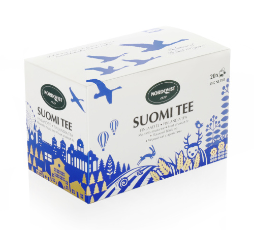 Nordqvist Suomi musta pussitee tee 35g