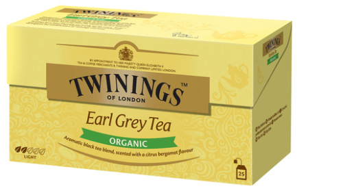 Twinings Earl Grey Luomu 25x2g musta tee 