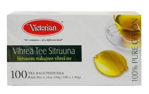 Victorian Vihreä tee Sitruuna 100pussi