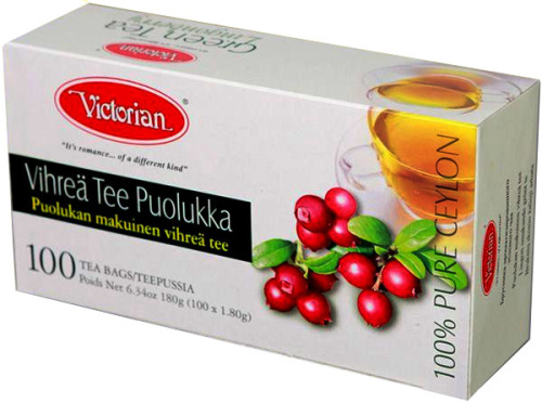 Victorian Vihreä tee & Puolukka 100ps