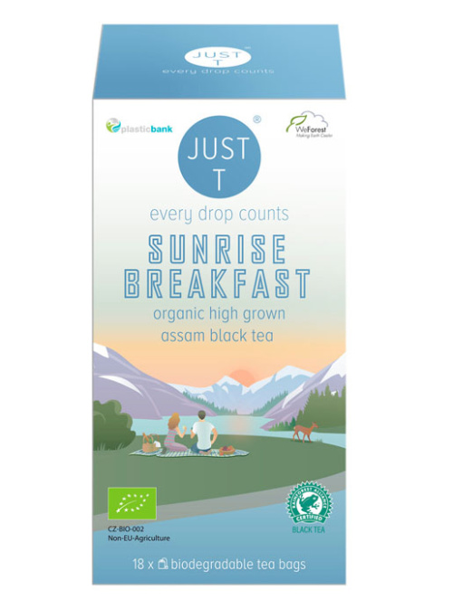 Just T luomu Sunrise Breakfast musta tee 18ps