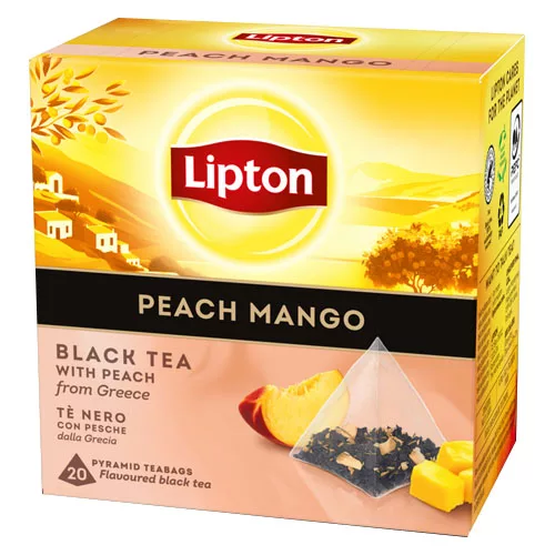 Lipton Pyramid tee Peach Mango musta tee 20ps