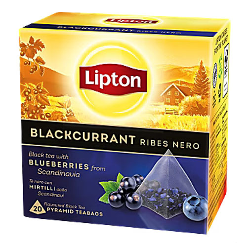 Lipton Pyramid tee Blackcurrant musta tee 20ps