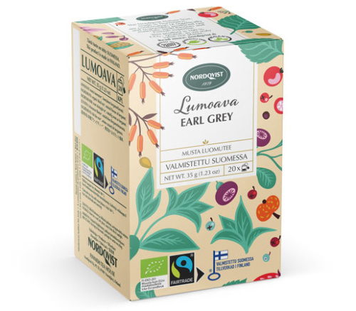 Nordqvist Lumoava Earl Grey luomu & Reilu kauppa 20x1,75g