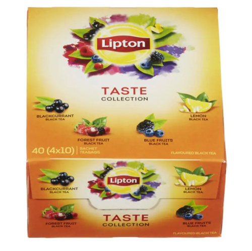 Lipton 40ps Taste Collection musta tee valikoimapakkaus 