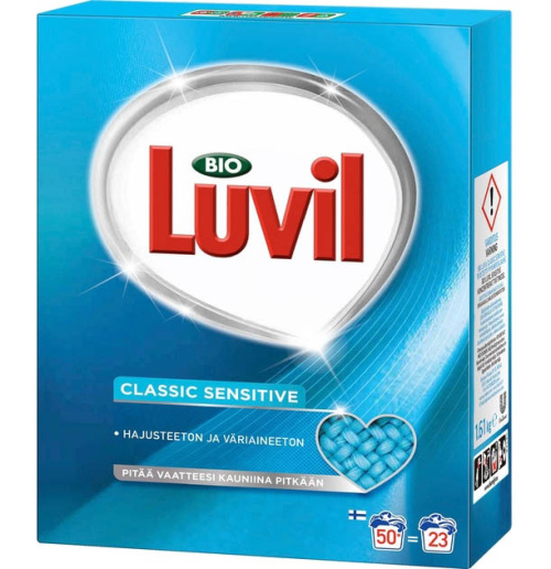Bio Luvil Sensitive pyykinpesujauhe 1,6k