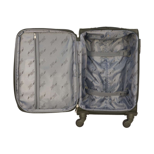 Alezar Pyramid Matkalaukkusetti vihr/orans 4pyöreä